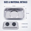 Stainless Steel Magnetic Parts Tray for Screws & Bolts –