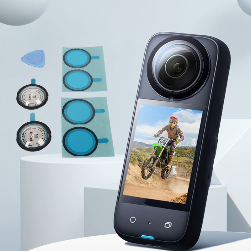 Dual Lens Guards Dust Proof Scratch Resistant PC Sticky Lens