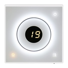 Baomain Termostato programable, sin batería LCD digital, AC110-120 V S502 3 amperios 7 días de trabajo para calefacción de piso radiante, color blanco