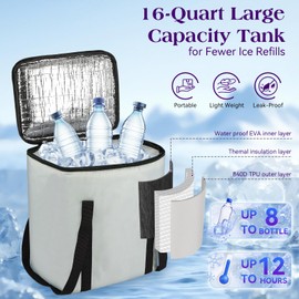 Yaofafa Yaofafa Cold Therapy Machine C Ice Machine for Knee After Surgery with 6-Timer & 3-Speed Adjustable Flow, Leak-Proof Portable Cryotherapy System for Athletes, Elderly C for Shoulder, Hip and Ankle