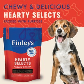Finley's Hearty Selects, Peanut Butter, Pumpkin & Papaya, 12oz