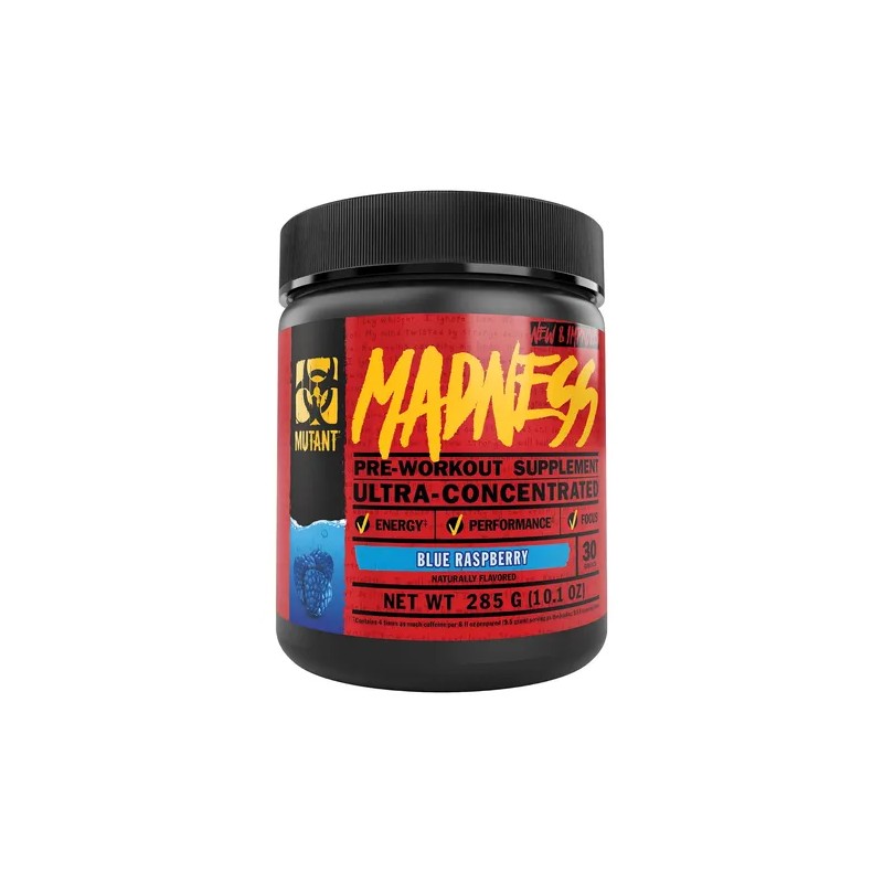 Mutant Pre Entreno Madness 30 Servicios Sabor Blue Raspberry
