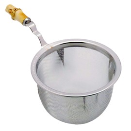eve-mode 18-8 Stainless Steel Tea Strainer with Bamboo Handle 55-40 Size: 2.2 inches (55 mm), Depth 1.6 inches (40 mm)