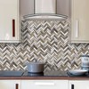STICKGOO Herringbone Peel and Stick Backsplash, 10 Sheets PVC Kitchen