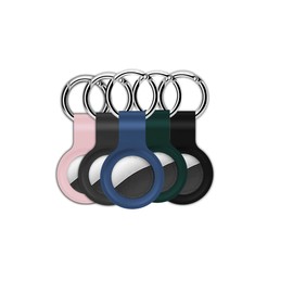DealChase Keychain Holder Compatible with Air Tag, [5 Pack] Sillicone Holders Compatible with Air Tag, Protective Sillicone Covers.