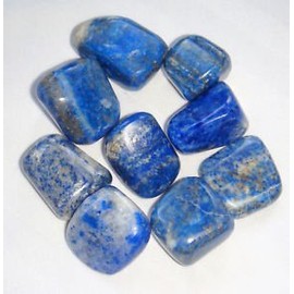 Ten Lapis Lazuli Gemstone Tumblestones Crystal Healing Lot Reiki Wellness Meditation Gift Spiritual Metaphysical Gemstone Throat Chakra Energy
