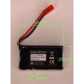 VLM GROUP 3.7V 750mAh 603048 Lithium Polymer LiPo Rechargeable Battery for Myolift Mini