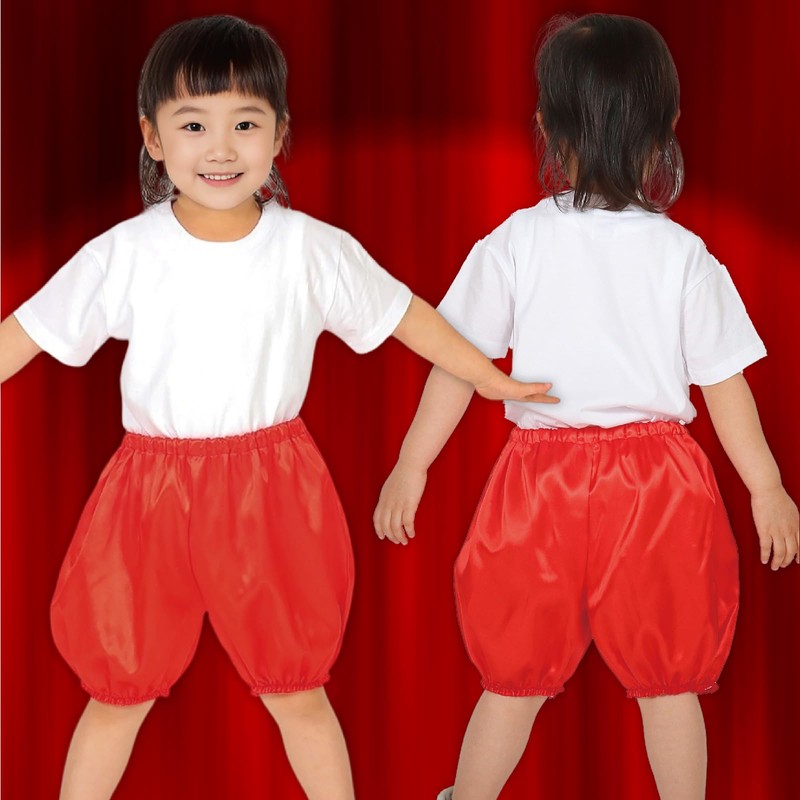 Artec 15050 Soft Satin Pumpkin Pants, C Size, Red, Cosplay,