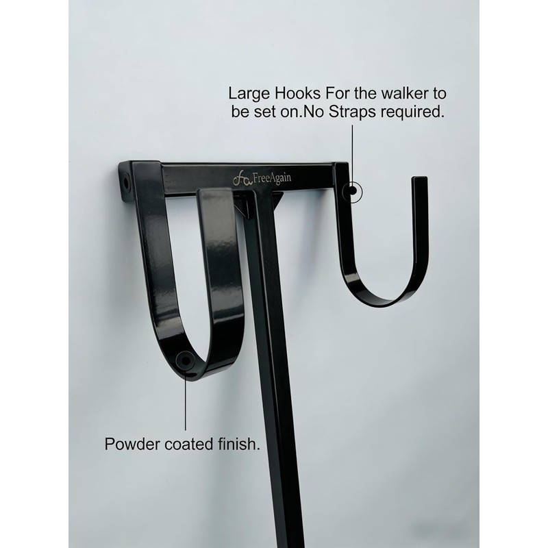 FreeAgain Universal Walker Holder for Mobility Scooters(Thicken)- Compatible with Pride