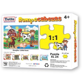 Totte Rompecabezas 24 Piezas XXL | Piezas Extra Grandes, Gruesas y Durables | Diseñado para Uso Infantil (GRANJITA)