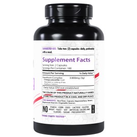 Healthfare Hawthorn Supplement, 3000mg | 200 Veg Capsules | Traditional Herbal Support | Gluten-Free | Non-GMO