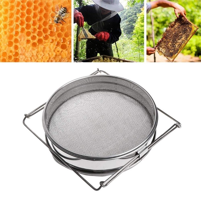 Lucky Farm Honey Filter Stainless Steel Honey Strainer Double Sieve