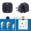 Europe to India/Sri Lanka Plug Adapter, EU Schuko Plug Fit