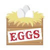 CafePress Eggs Crate Sticker Oval Car Bumper Sticker