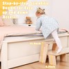 TERMANIC Wooden Toddler Step Stool for Bathroom Sink, Kids Step