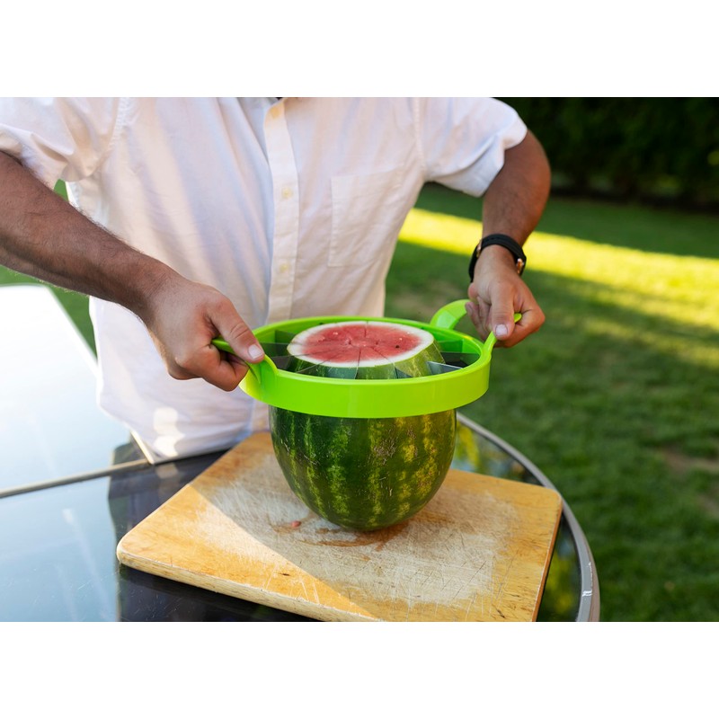 KOLORAE Extra Large Watermelon Slicer, Stainless Steel Cutter with Durable