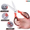 3-Pack Kitchen Scissor All Purpose Kitchen Shears Heavy Duty Scissors