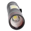 LED Flashlight Multifunction Highlight Telescopic Zoom Rechargeable Waterproof Mini Flashlight