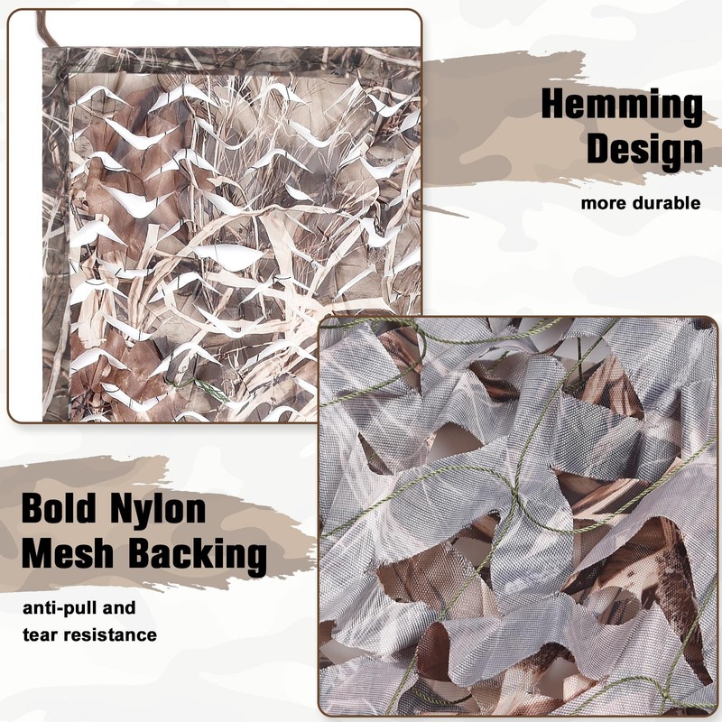 Yeacool Mesh Camo Netting Camouflage Netting Military Surplus Hunting Blind