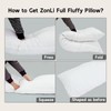 ZonLi Fluffy Body Pillow, Full Body Pillows for Adults, Long