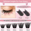 Cluster Eyelashes, Pack of 72 Individual Eyelashes, Eyelash Clusters, DIY