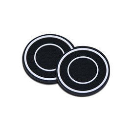 2 Pack Car Coasters for Cup Holder, 2.75 Inch Universal Auto Waterproof Coasters Silicon Insulation Cup Mats,No-Slip Anti Dust Insert Coaster for Woman Man, Suit for Vehicle Interior (2, White)