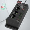 European Power Strip Wireless Charging USB TYPE C 4 Way