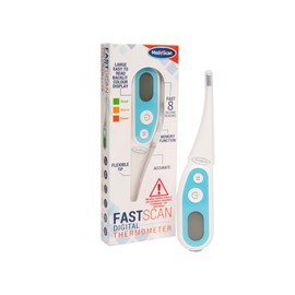 Medescan FastScan Digital Thermometer for Baby, Children & Adults – Accurate 8s Body Temperature Readings for Oral, Armpit & Rectal Use – Fever Alert & Memory Function
