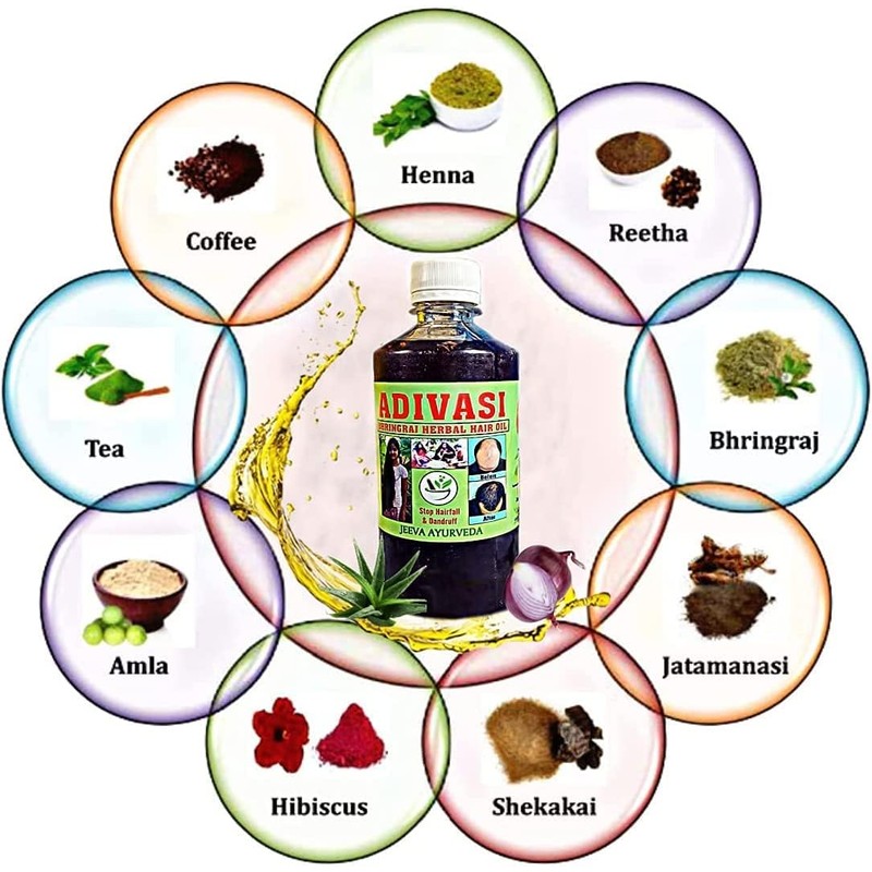 Generic Generic Bhringraj Herbal Hair Oil Nourishing Formula for Strong