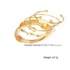 Gold Bracelets for Women Waterproof Dainty Bangle Cuff Bracelets Set