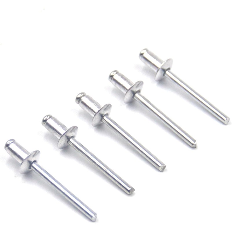 BESTYCHAO 100pcs Aluminium Blind Rivet 4mm x 8mm, Open End