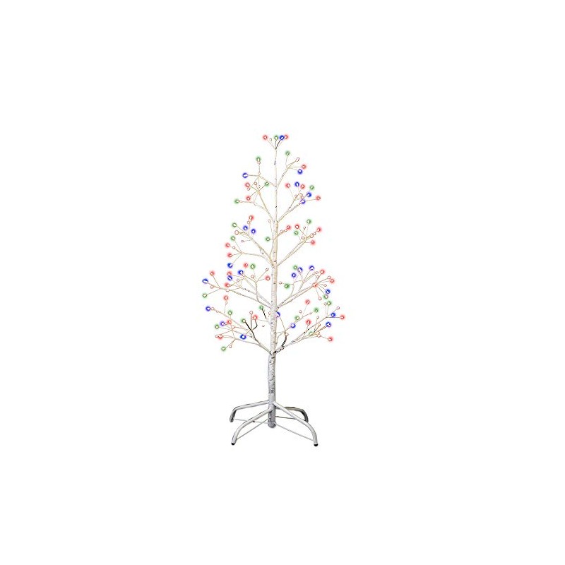 Kurt S. Adler 3-Foot White Birch Twig Tree with Multi-Color