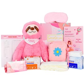 First Period Kit for Girls 9-12 Period Starter for Tweens Period Comfort Kits for Girls 10-12 First Period Gifts for Girls Teen Girl Emergency Kit for School (Purple)