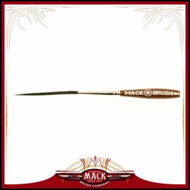 Andrew Mack Size 1 Series Long Bob Pinstriping and Scrolling Brush Black Synthetic & Blue Squirrel Blended 1 3/4" Hair Length