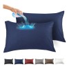 2pcs Funda De Almohadas Impermeable Protector -estándar