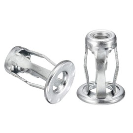 M5 Jack Nuts, 10pcs Threaded Insert Nut Carbon Steel Rivet Nuts for Thin Metal, 18.4mm Length