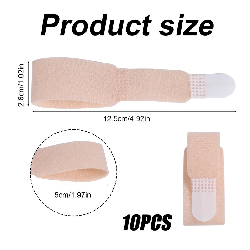 BOXOB 10pcs Buddy Straps for Fingers, Reusable Finger Buddy Splints