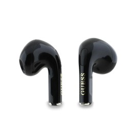CG MOBILE Guess Charm TWS Wireless Headphones with Gloss Effect and Classic Logo Print - Black