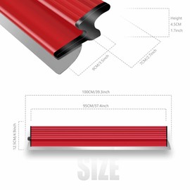 suokoun 40 Inch Drywall Skimming Blade, 0.38mm Stainless Steel Blade, Drywall Knife for Drywall/Plaster/Wallboard