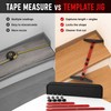 Adjustable Stair Tread Template Tool for Precise Cuts – 10.2–60
