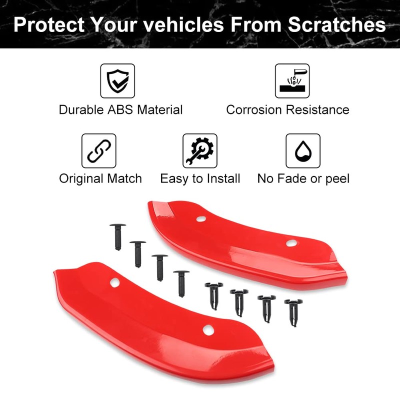 JDMON Front Bumper Lip Splitter Protector Compatible with Dodge Challenger