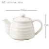 Wiccan Spine Kiln Fired Ceramic Pot White Glazed (with net)