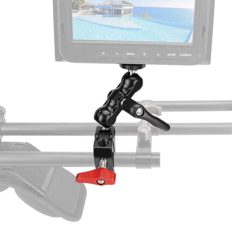 SZRIG Multi-Functional Ballhead Clamp Magic Arm Adapter with Bottom Clamp