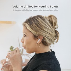 Puro Sound Labs PuroQuiet-Air- Volume Limiting, True Wireless, Active Noise Cancelling Earbuds with Built-in Microphone