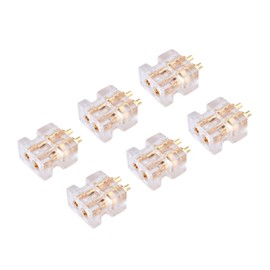 6 pcs 0.78 2pin Socket Female Double Pin DIY Custom High End Headphone Cable Accessories Pin Plug HiFi Earphone Accessories