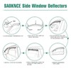 SAOKNCE 4 Pieces in-Channel Extra Durable Rain Guards Fit for
