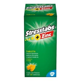 Multivitamnico Stresstabs Con Zinc, 30 Tabletas - Producto Original de Alta Calidad, Entrega Rápida y Segura, Garantía Incluida                       