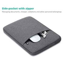 NIDOO 13" 14" Laptop Sleeve Case Compatible with 14" MacBook Pro M2 M1 / 14" ThinkPad X1 Carbon Gen 11 10/14" ThinkPad X1 Yoga Gen 8/13.5" Surface Laptop 5, Protective Case Notebook Bag, Dark Gray