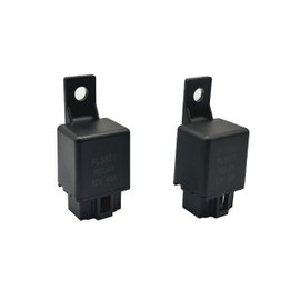 2Pcs FLS821 Heavy Duty Automotive Relay 12VDC 40A 4-Pin - Sealed Enclosure for Durability