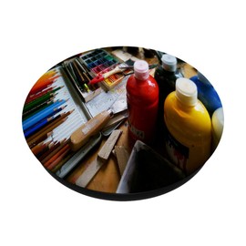 Supplies Psychedelic Abstract Watercolor Paint Vector Artist